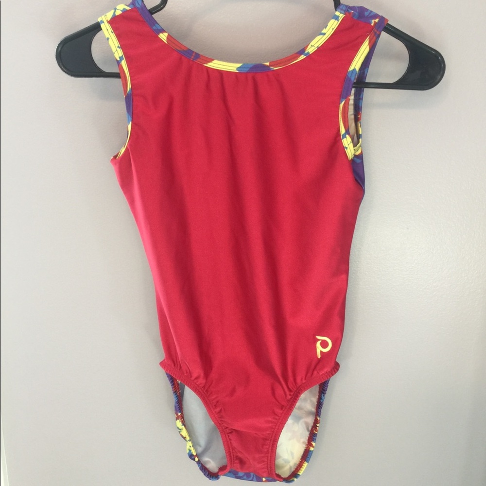 Plum gymnastics leotard. Adult large